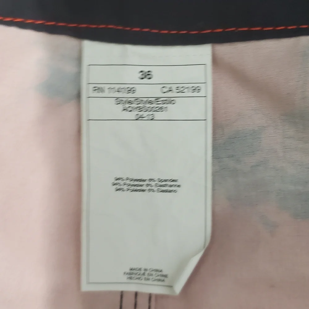 Quiksilver Red Nautical Print Board Shorts 36 Waist